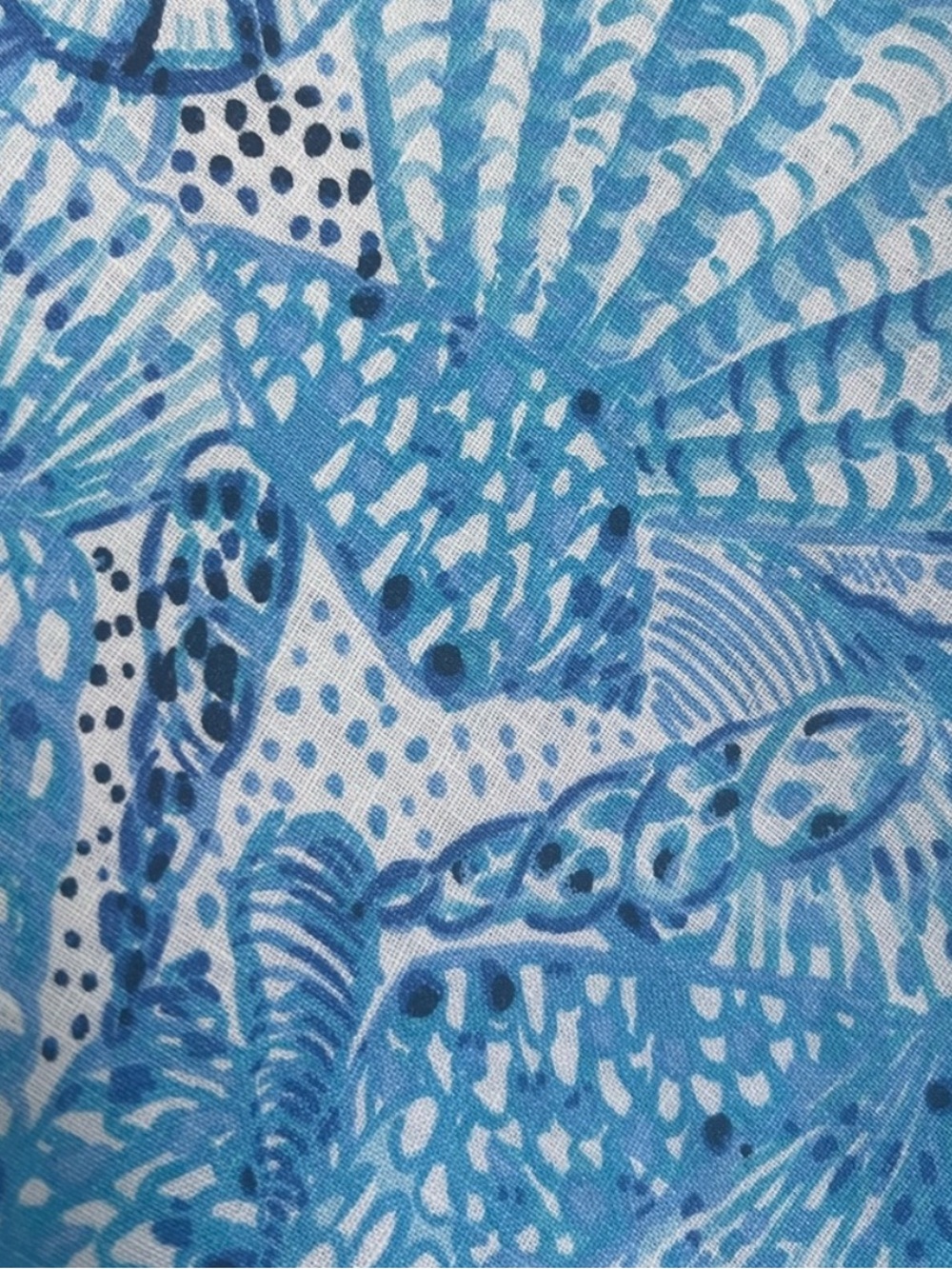 💕NWOT Lilly Pulitzer Linen Aqua Blue Florin V-Neck Top - Picture 4 of 7